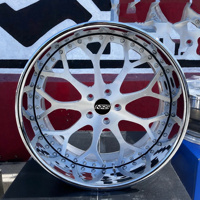 Jantes forgées NJQS personnalisées 22, 24, 26 pouces 5x114.3 5x120 6x139.7 à déport profond et lèvre polie en alliage pour voitures, camions et VUS