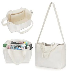 Bolsos cruzados de lona de gran capacidad a la moda, bolso de mano de lona de algodón bonito para estudiantes de clase - Product Image 1