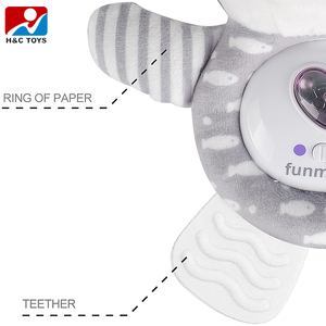 Pendentif apaisant multi-sensoriel <span class=keywords><strong>super</strong></span> doux pour chat, jouet suspendu pour berceau de bébé avec hochet, clochette, musique et lumière, poupée - Product Image 4