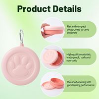 Boîte à friandises légère et écologique anti-UV pour animaux de compagnie, pliable, en silicone, avec bol alimentaire scellé pour chiens/chats, pour l'extérieur