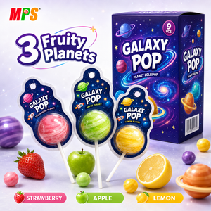 Polos de galaxia Halal con <span class=keywords><strong>Chocolate</strong></span>, piruletas de Planeta, dulces, OEM, venta al por mayor - Product Image 3