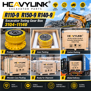 Caja de Cambios de Giro para Excavadora Hyundai R110-9 R140-9 R150-9, Reductor Rotatorio 31Q4-11140 de Repuesto - Product Image 5