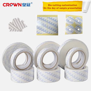 <span class=keywords><strong>Couronne</strong></span> # Ruban adhésif double face 612 haute résistance en coton, feuille de ruban découpée à la presse, adhésif acrylique sensible à la pression, rouleau de ruban en tissu - Product Image 2