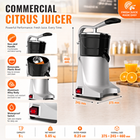 Extracteur de jus d'orange et de citron automatique commercial à haute efficacité avec conception anti-goutte, capacité de 5 L, puissance de 250 W