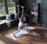 Miroir Intelligent Interactif Ultra-Mince Android pour Salle de Sport avec Écran LCD Numérique et Kiosque de Signalisation Murale IA