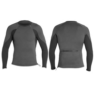 DIVESTAR Jaket Selancar Layanan OEM 3MM Neoprene Wetsuit Top Bernapas Super Elastis untuk Pria