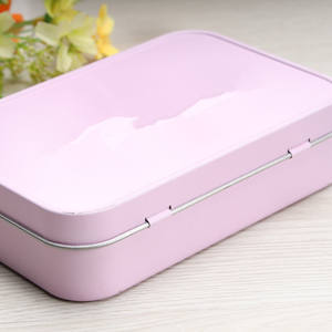 Kosmetische Blechdose rechteckig mit Scharnier - Product Image 4