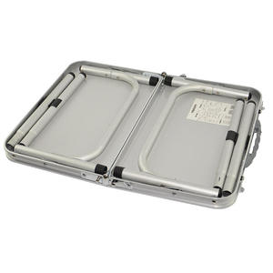 Table de camping pliable réglable en hauteur, légère, en aluminium, design minimaliste, forme rectangulaire, pour l'extérieur - Product Image 6