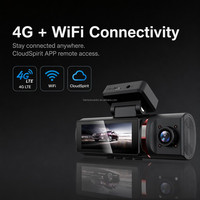 Cámara para Auto 3 Canales 4G con Transmisión en Vivo, 2K, ADAS, BSD, GPS, WiFi, Monitoreo Remoto, Visión Nocturna, Pantalla Táctil, DVR, Gestión de Flota