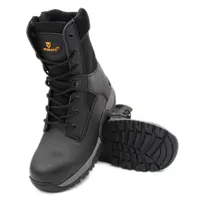 Military Patent Leather Safety Shoes