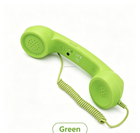 Téléphone portable classique S avec port Type-C, style rétro, combiné de téléphone fixe, écouteur pour appels, microphone récepteur pour la musique