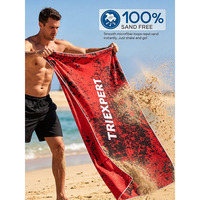 Microfiber Soft Print Beach Towel Custom Lightweight Super Absorbent Sand Free Eco Friendly Travel Towels for Camping Yoga