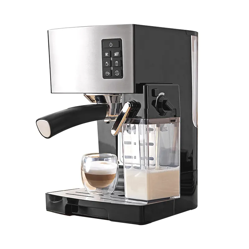 New Arrival One Touch Coffee Espresso Cappuccino Machine Cafe Machines Espresso Coffee With Strong Steam Indicator Strong Milk