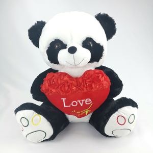 AIFEI giocattolo carino morbido abbracciare il cuore ti amo Panda orsacchiotto di peluche giocattoli rosa fiore regalo per bambini san valentino - Product Image 3