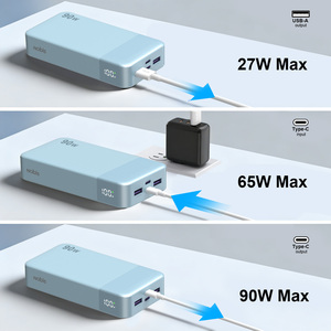 UK NOBIS JUOVI - Bon <span class=keywords><strong>prix</strong></span> - <span class=keywords><strong>Batterie</strong></span> de sécurité 90W 20000mAh - Haute capacité - Charge rapide - Affichage LED - <span class=keywords><strong>Batterie</strong></span> externe portable UL UKCA CE - Product Image 4