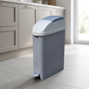 KC Green Plastic Feminine Hygiene Sanitary Pads Waste Disposal <b>Bin</b> with Foot Pedal <b>Large</b> Capacity for Bathroom Use - Product Image 5