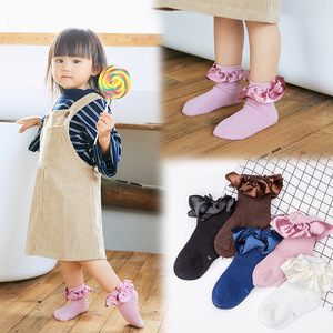 Venta al por mayor de moda coreana algodón arco lindo encaje bebé niñas volantes chico <span class=keywords><strong>Calcetines</strong></span> - Product Image 2