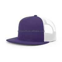 Topi Snapback Jaring Kustom dengan Logo Grosir Richardson511 Patch Kulit Bordir Topi Trucker
