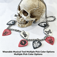 Collier personnalisé avec plectre de guitare gravé, cadeau personnalisé pour les musiciens et les amateurs de musique