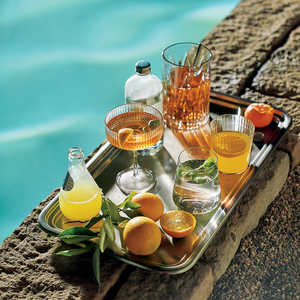 Plateau de service de fruits ovale en acier inoxydable pour décoration de mariage Plateau de service de fruits nickelé en laiton à vendre - Product Image 5