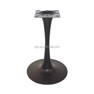 قاعدة أثاث معدنية متينة على شكل زهرة التوليب مع قاعدة مستديرة لطاولات المطاعم التجارية والمقاهي والفنادق - Product Image 1