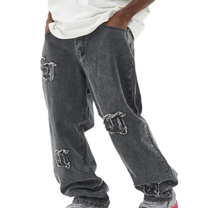 Pantalones vaqueros resistentes y elásticos para hombre, pantalones de trabajo y casuales, estilo holgado. - Product Image 5