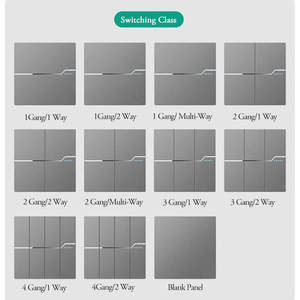 Ánh Sáng Chuyển Đổi Bán Buôn Bán Giá Rẻ 86 Loại Nhựa PC Vàng Siêu Mỏng 16A Điện Đẩy Nút Tường Chuyển Đổi Và Ổ Cắm Cho Phòng - Product Image 2