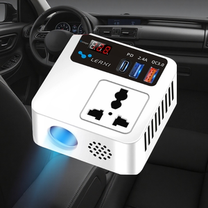 سيارة يو اس بي مزدوجة: تردد خرج 12 فولت إلى AC ، V ، محول V ، تردد خرج Hz لشحن الهاتف المحمول المحمول - Product Image 4