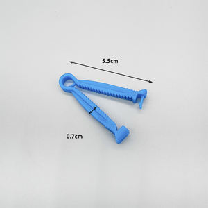 Kit klip kancing perut babi anak anjing kucing kelinci penjepit kabel pusar peralatan pertanian anak plastik Cub Tang Lahir - Product Image 2