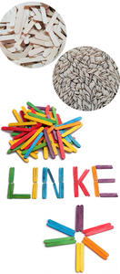 Attelles de sécurité en bois de couleur assortie, attelles en bois de bouleau de couleur naturelle - Product Image 6