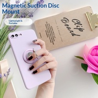 Support de téléphone magnétique adhésif en forme de soucoupe volante, support fin et léger en plastique, support de qualité cadeau
