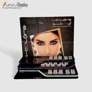 Sunyu Factory Venta al por mayor <span class=keywords><strong>Lentes</strong></span> <span class=keywords><strong>de</strong></span> <span class=keywords><strong>contacto</strong></span> <span class=keywords><strong>de</strong></span> acrílico negro personalizado Soporte <span class=keywords><strong>de</strong></span> exhibición <span class=keywords><strong>Tienda</strong></span> minorista Estante <span class=keywords><strong>de</strong></span> exhibición <span class=keywords><strong>de</strong></span> cosméticos - Product Image 1