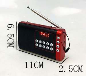 Radio rétro vintage AHMA AH138 <span class=keywords><strong>FM</strong></span> AM SW 3 bandes, radio rechargeable avec lecteur MP3 USB SD TF - Product Image 3