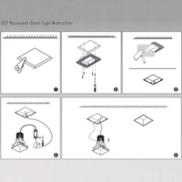 L'épi en aluminium d'intérieur de logement de lumen élevé IP20 12W 14W COB a enfoncé la lumière menée de tache