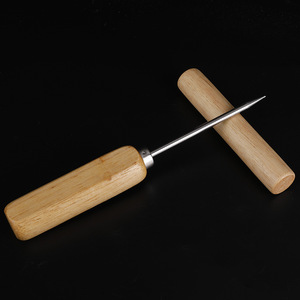 Barras Cocina Bartender Herramientas Manual Acero inoxidable Martillo para romper hielo Palillos de hielo con mango de madera - Product Image 2