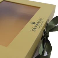 Boîtes cadeaux de luxe personnalisées avec logo, de qualité alimentaire, écologiques, magnétiques, pour dattes et chocolats de l'Aïd Ramadan, avec ruban