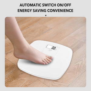 Nueva pantalla LCD de plástico Abs completa, báscula de pesaje corporal para el hogar de 180Kg con interruptor automático de encendido/apagado, comodidad de ahorro de <span class=keywords><strong>energía</strong></span> - Product Image 2