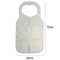 Tablier pour adulte non tissé imprimé avec logo personnalisé Tablier de cuisine jetable sans manches
