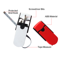 Nouveauté Outils de mini-tournevis promotionnels Kit d'outils de poche avec ruban à mesurer