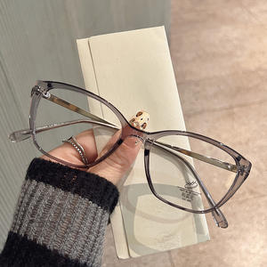 เฉียนไน แคทอายกรอบแว่นตาสำหรับผู้หญิงป้องกันแสงสีฟ้าแบบเต็มกรอบการออกแบบที่ไม่สม่ำเสมอขนาดใหญ่ JS2 1 52004 - Product Image 4