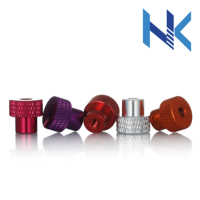 Usine En Gros Personnalisé Coloré En Aluminium FlangeNut Écrou De Pouce Étape Plat Moleté Écrou De Pouce M3 M4 M5