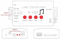 Barre lumineuse M-1000 Pixel avec contrôleur musical programmable, contrôleur musical Pixel pour barre lumineuse Pixel