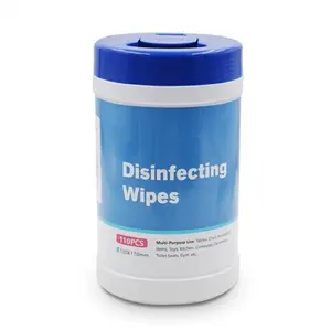 Multipurpose Use Nonwoven Cleaning Tissues Organic Disinfecting Wipes For Household