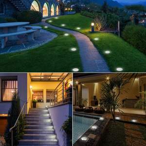 Lámpara Solar Subterránea para Jardín con 8 LED, IP65 Impermeable, Modo Automático, 8-10 Horas de Funcionamiento, para Uso en Exteriores, Venta al Por Mayor - Product Image 6