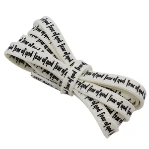 Weiou shoelaces factory fear of god letters printed shoelaces