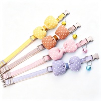 Collier de mode pour chien avec nœud papillon, accessoires pour collier d'animal de compagnie, collier réglable pour chat, laisse pour chiot, fournitures pour animaux de compagnie en gros