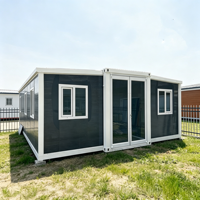 Maison conteneur portable en acier léger, extensible et étanche, pour habitation, chambre, salle de bain, salle de sport
