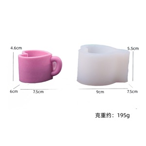 Heart Shaped Silicone <b>Mold</b> For Diy <b>Candle</b> Soap Plaster Valentine'S Day Craft <b>Mold</b> Transparent White - Product Image 5