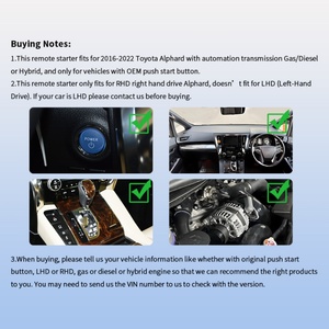 EASYGUARD Démarreur à distance Plug & Play compatible avec les clés d'origine pour Toyota Alphard 16-22 RHD avec démarrage par bouton-poussoir, boîte automatique, essence/diesel/hybride - Product Image 2