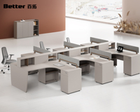 Poste de travail modulaire en cellule, ensemble de bureaux pour centre d'appels, mobilier de bureau, table de bureau, mesa de escritorio